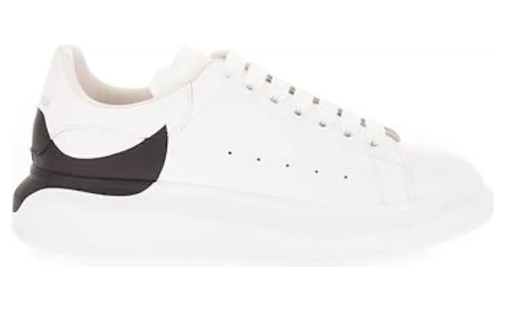 Alexander McQueen Oversized White Black Heel (645863WHZ4L9061)