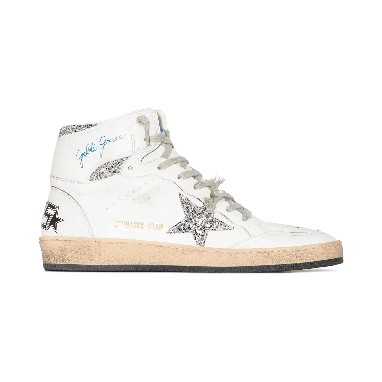Golden Goose Sky-Star High-Top-Sneakers “White” (GWF00230F002192)