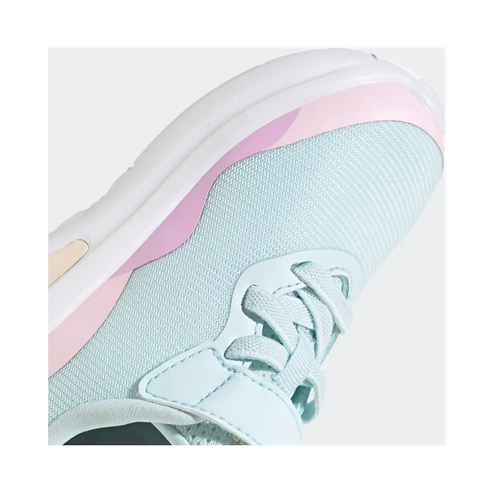 Adidas FortaRun Sport Running Elastic Lace and Top Strap Almost Blue / Cloud White / Clear Pink (GZ1819)