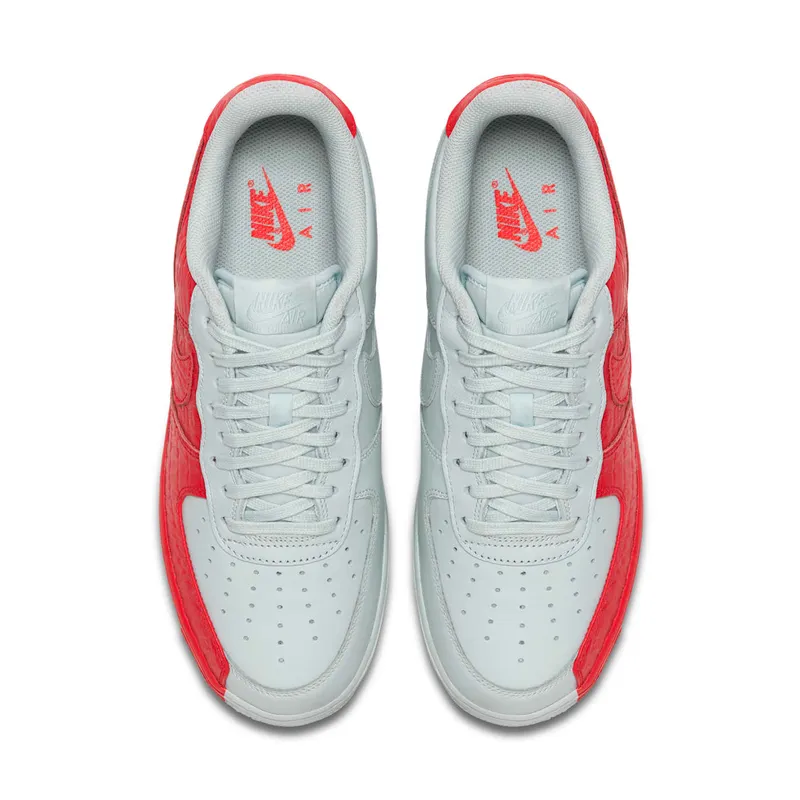 Nike Air Force 1 Low Split Grey Red Barely Grey/Habanero Red (905345-005)