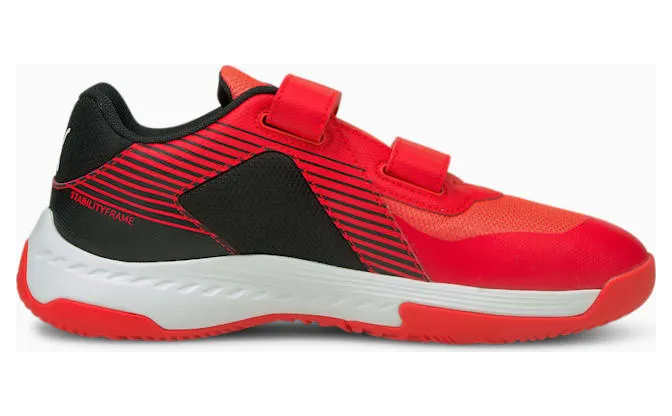 Puma Varion V Youth Zwart/Rood/Wit (106586-01)