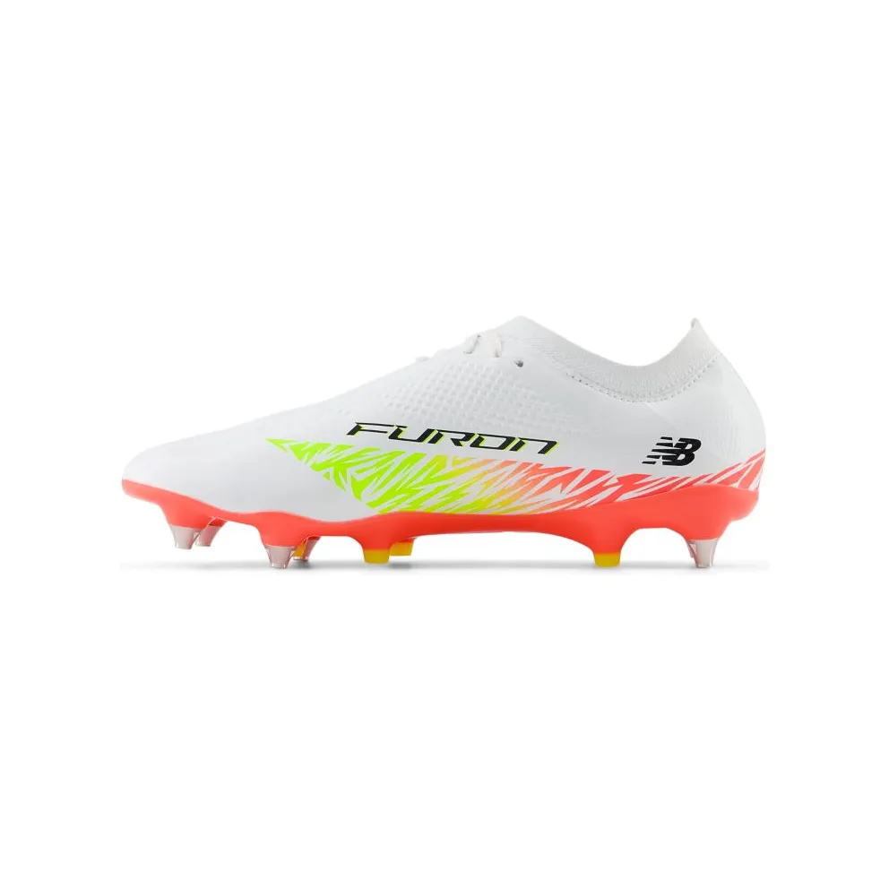 NEW BALANCE FURON PRO SG V8 “White / Energy Red / Hi-lite” (SF2SIB8)