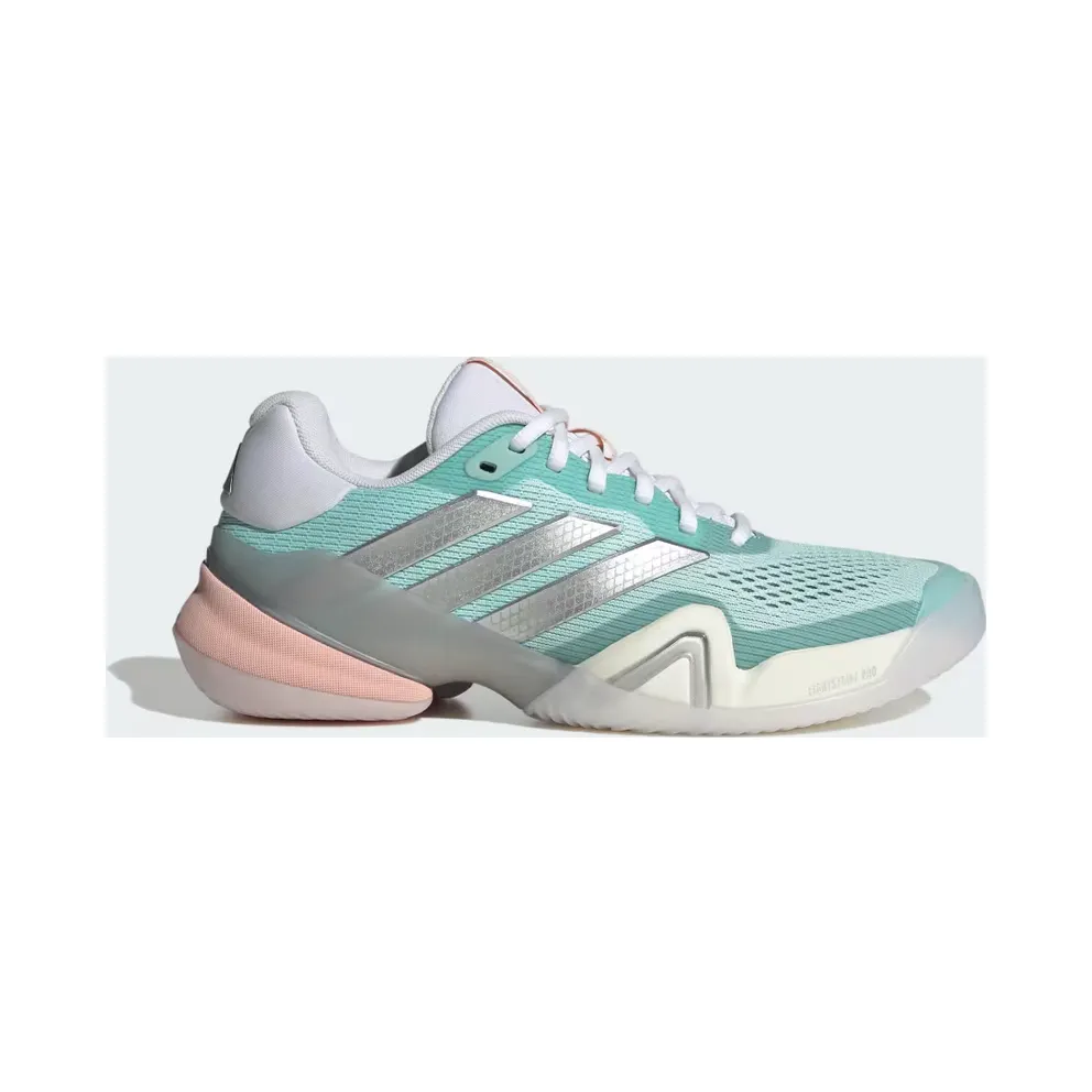 adidas Barricade 14 Tennis “Semi Flash Aqua / Silver Metallic / Blush Pink” (JR1766)