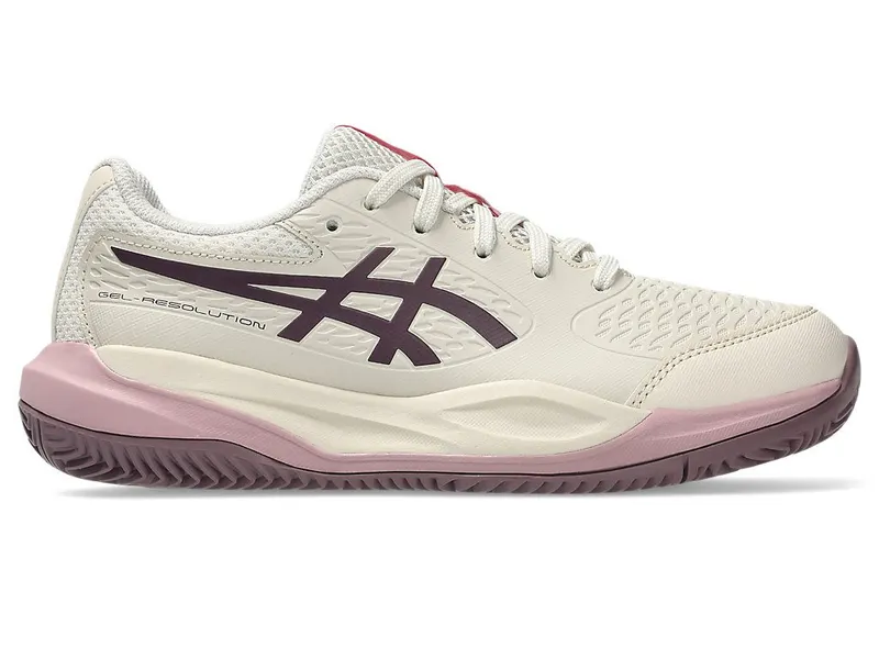 ASICS GEL-RESOLUTION X GS CLAY “Soft Oat / Dark Aubergine” (1044A080-250)
