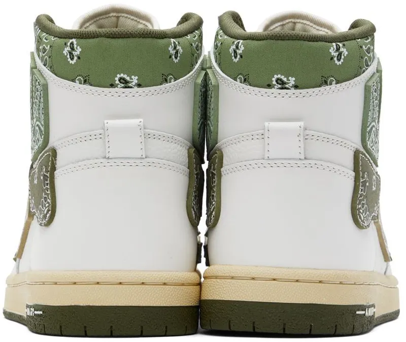 AMIRI White & Green Bandana Skel Hi (PF22MFS032-790)