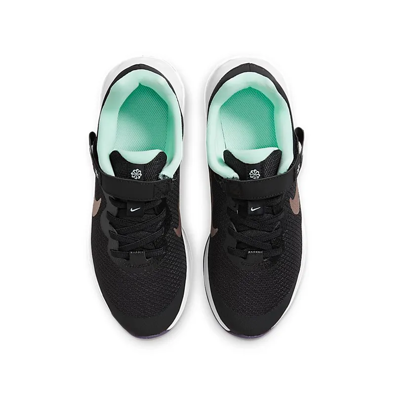 Nike Revolution 6 FlyEase Older Kids’ Easy On/Off Road Running Black 50% Sustainable Materials (DD1113-005)