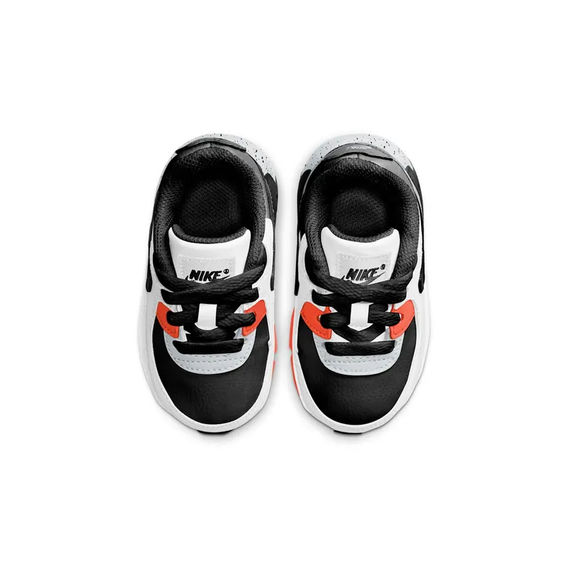 Nike Air Max 90 White Black Orange (TD) (CD6868-110)