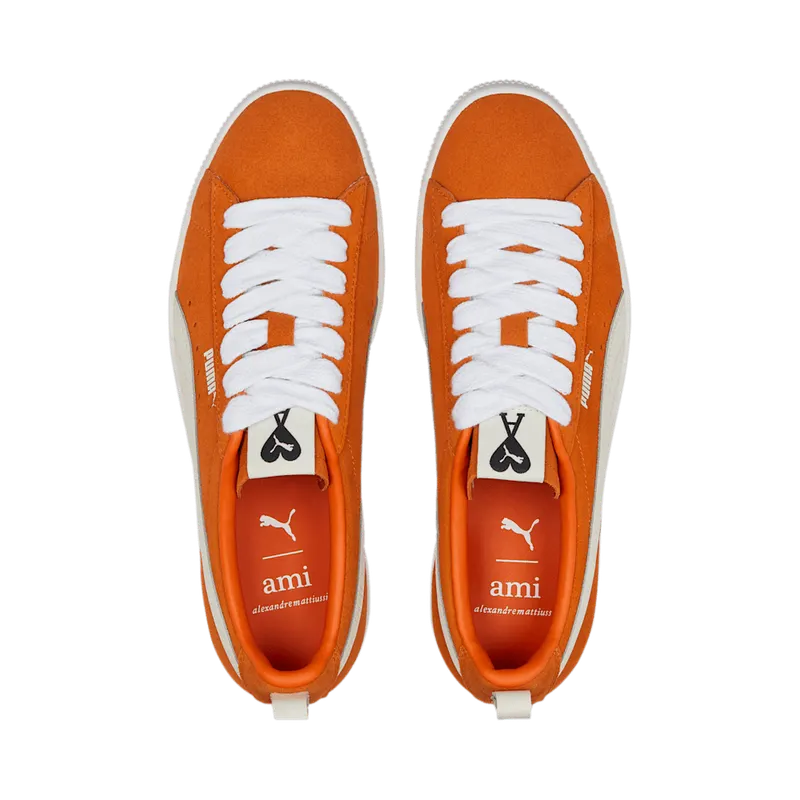 Puma x AMI Suede VTG White/Orange (386674-01)