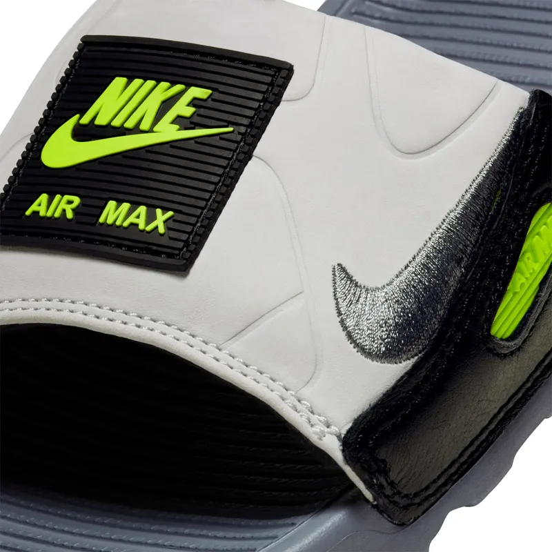 Nike Air Max 90 Slide Smoke Grey Volt Black (W) Smoke Grey/Volt-Black-Smoke Grey (CT5241-001)