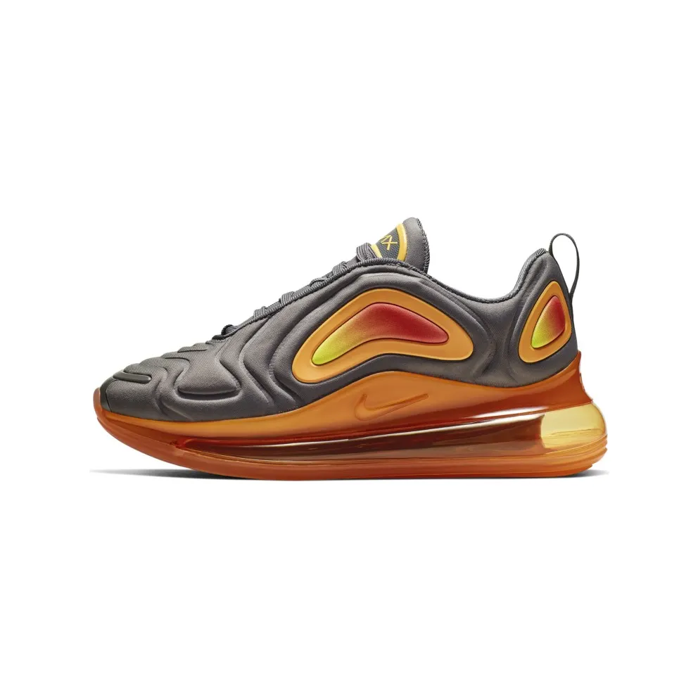 Nike Air Max 720 Black Fuel Orange (GS) Black/Black-Fuel Orange-Orange Pulse-Yellow Pulse (AQ3196-004)