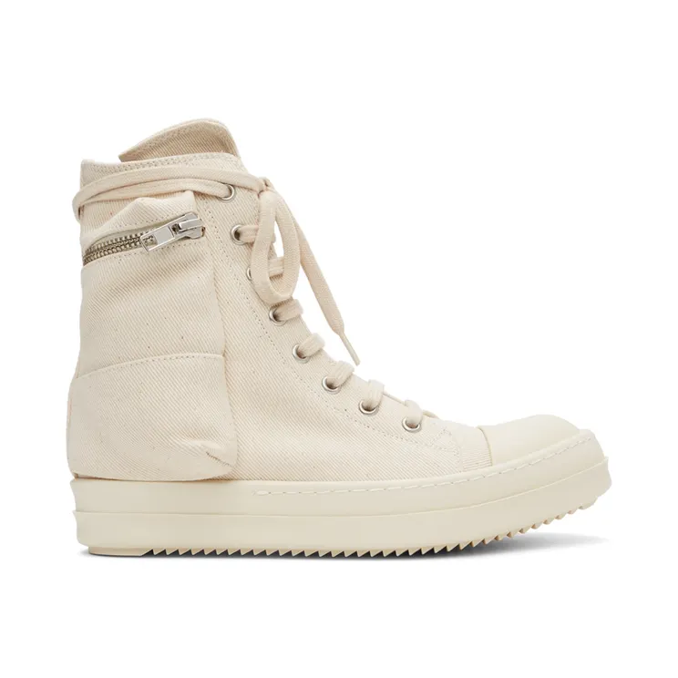 Rick Owens Drkshdw Beige Cargo Sneakers (DS01B7801 DMN)