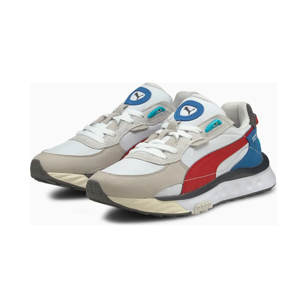 Puma Wild Rider Layers White/Red (380697-01)