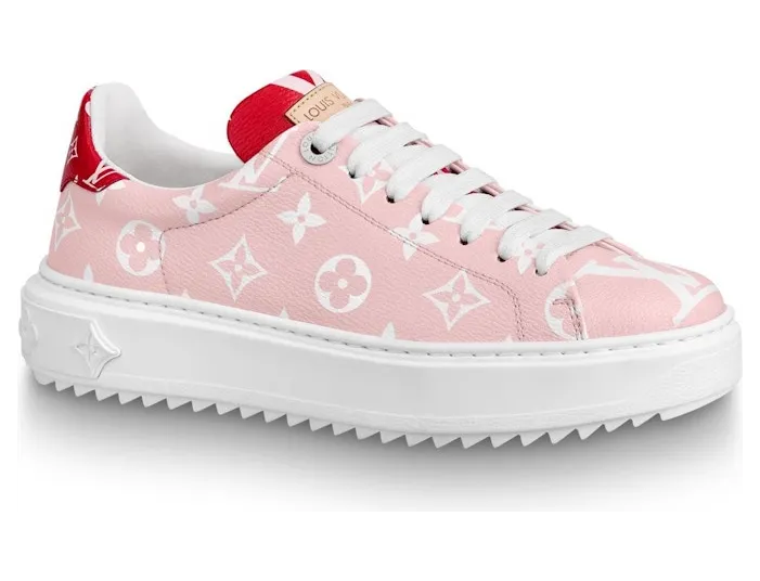 Louis Vuitton Trainer Time Out Monogram Pink (W) (1A58AT)
