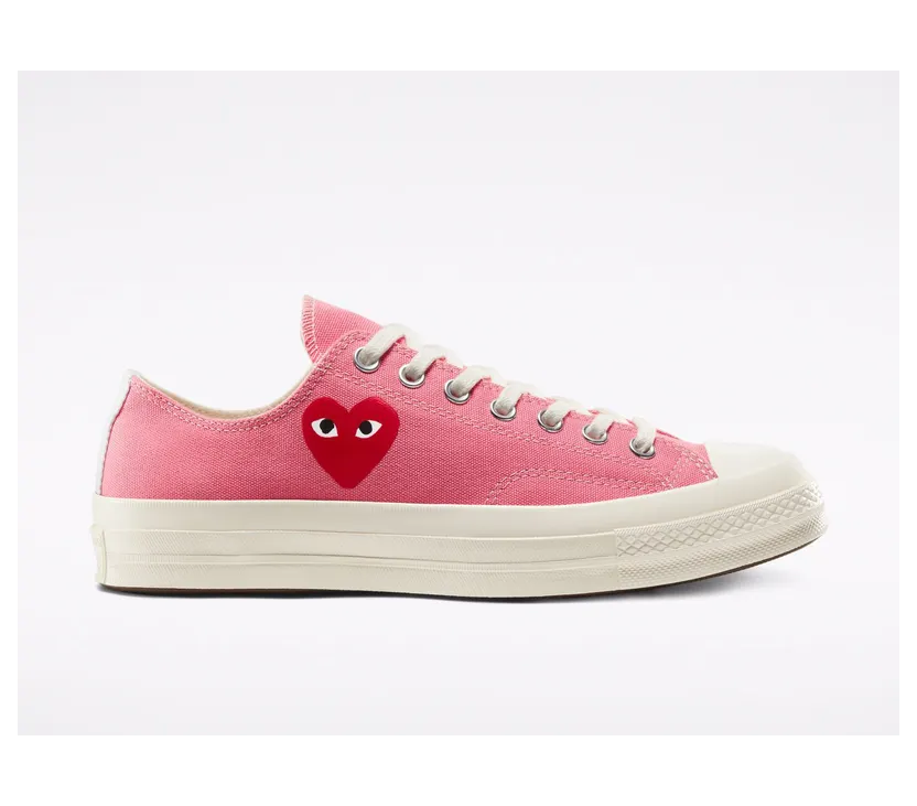 Converse Comme des Garcons PLAY x Chuck 70 Low Bright Pink (168304C)