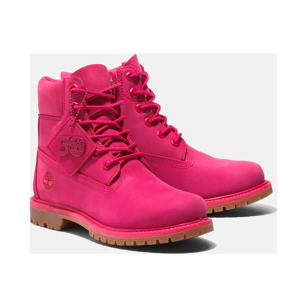 Timberland 6″ Premium Waterproof Boot 50th Anniversary Dark Pink (TB0A2R7T-A46)