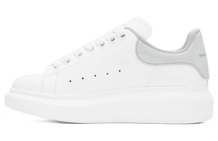Alexander McQueen White & Blue Oversized Sneakers (697101WIBND) (3)