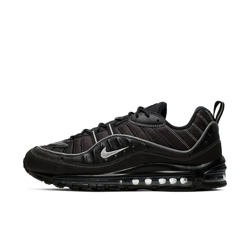 Nike Air Max 98 Black Oil Grey Black/Oil Grey-Vast Grey-Metallic Silver (640744-013)