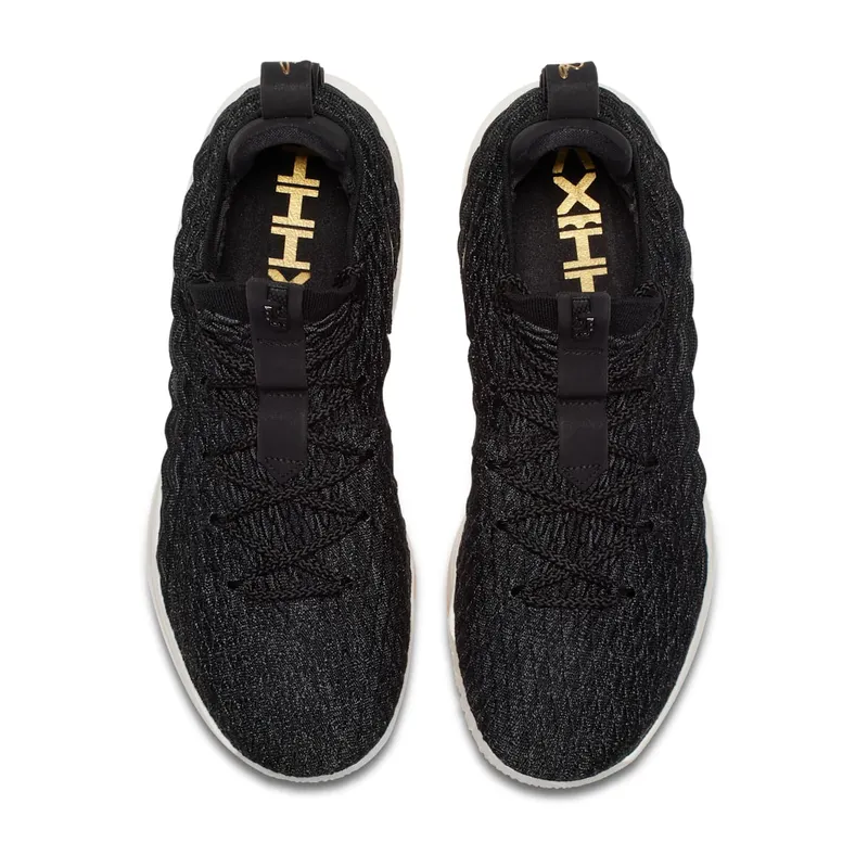 Nike LeBron 15 Low Black Gold Black/Metallic Gold-Phantom (AO1755-001)