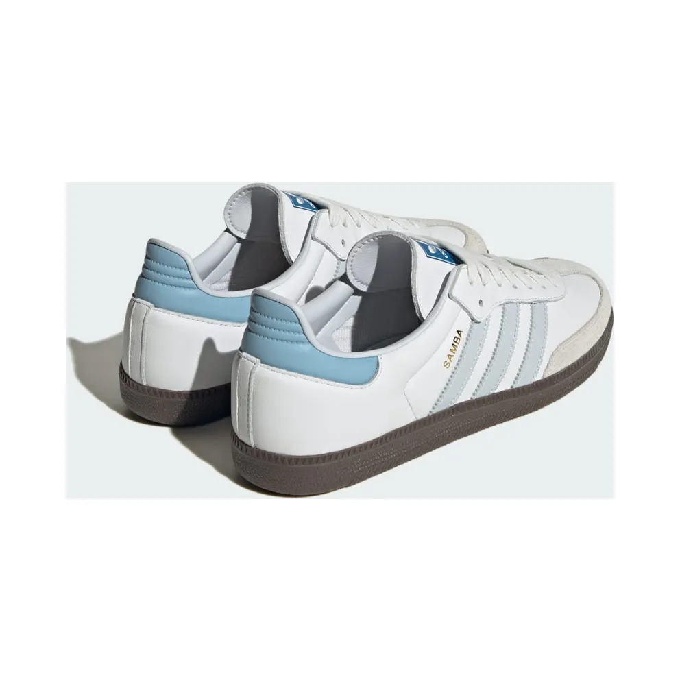 Adidas Samba OG Core White / Halo Blue / Gum (ID2055)