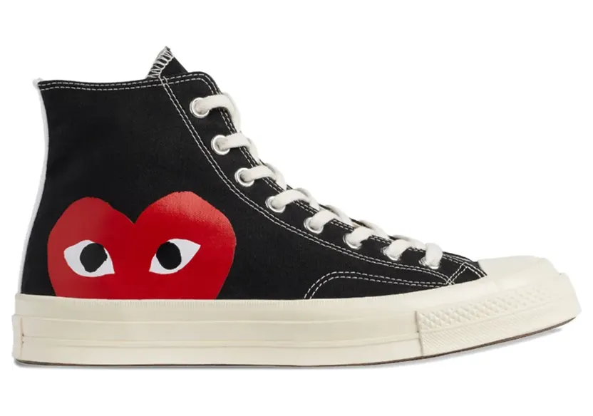Comme Des Garçons Play x Converse Big Heart Chuck 70 Sneakers – Schwarz (AZK112051)