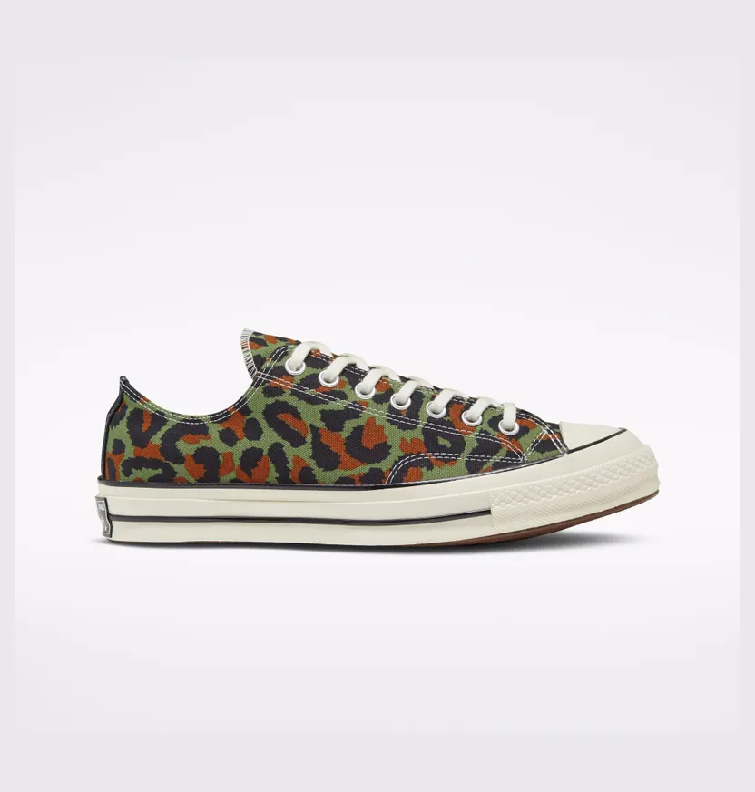 Converse Wacko Maria x INVINCIBLE x Chuck 70 Low ‘Animal Print’ Olive/Egret/Black (167498C)