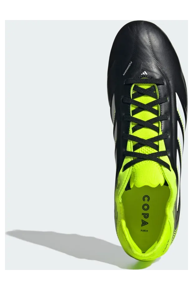 adidas Copa Pure 3 Pro FG Core Black Cloud White Lucid Lemon (JR2829)