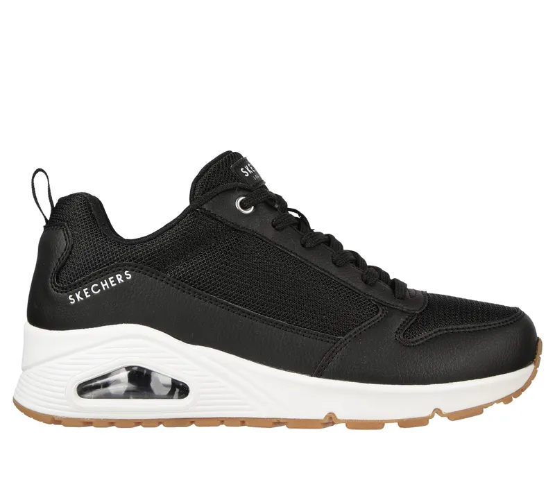 Skechers Uno – Inside Matters – Black / White – “Black” (155005 BKW)