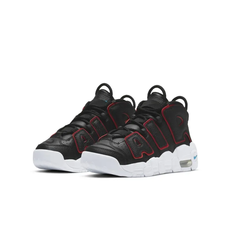 Nike Air More Uptempo Black Fusion Red (GS) (DJ4610-001)
