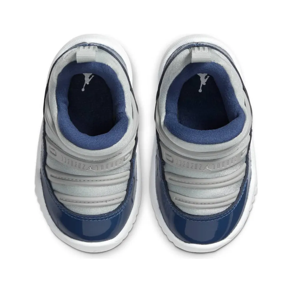 Jordan 11 Retro Little Flex Georgetown (TD) Grey Mist/Midnight Navy-White (BQ7102-007)