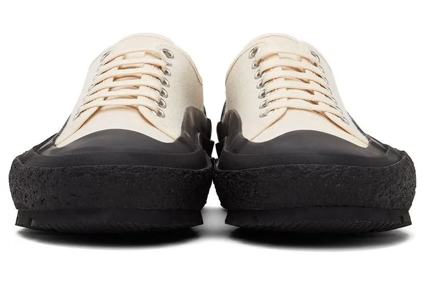 Jil Sander Off-White Canvas Low-Top 105 ANTIQUE WHITE (JI37520A_14351) (2)