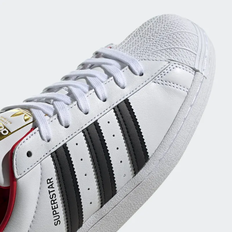 adidas Superstar Valentines Day White (2020) Cloud White/Core Black/Scarlet (FW6384)