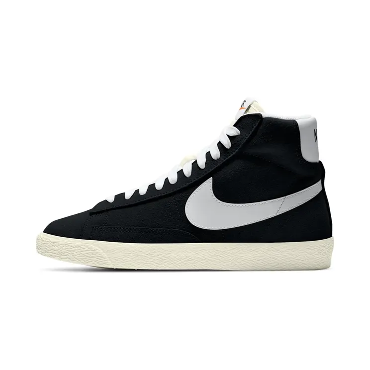 Nike Blazer Mid Suede “Black / Sail / Total Orange / White” (DA4672-001)