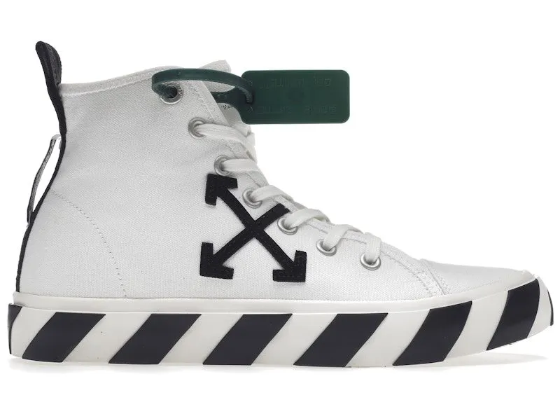 OFF-WHITE Vulc Mid Canvas White Black (OMIA119C99FAB0010110)