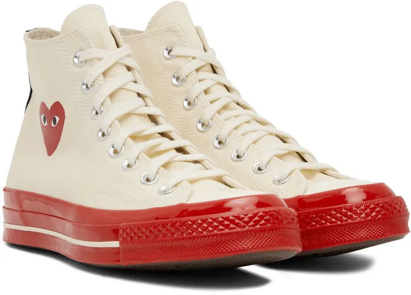 Comme des Garçons Play Off-White Converse Edition Chuck 70 High-Top (P1K124)