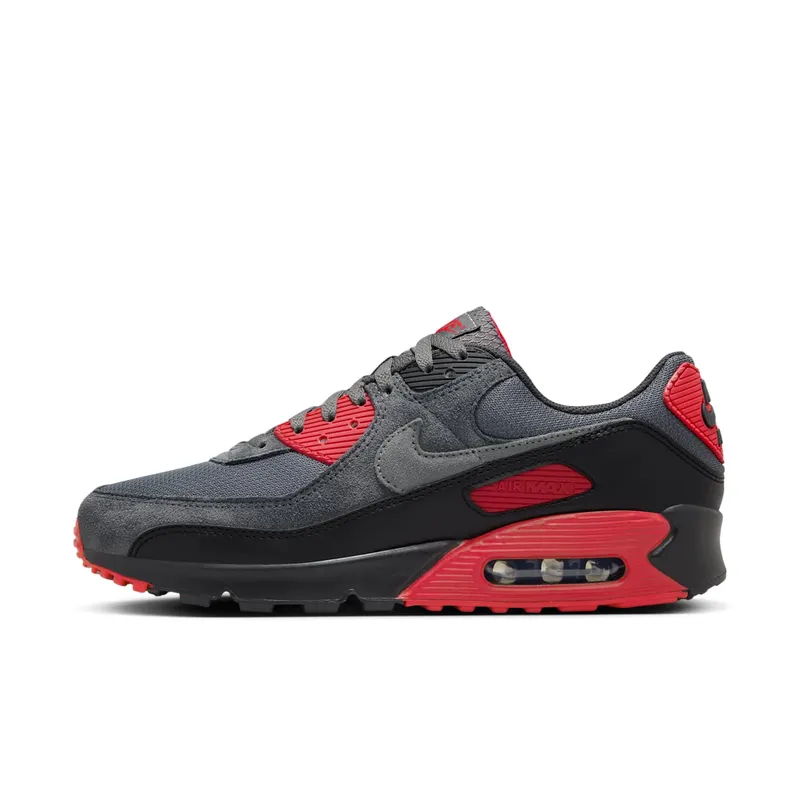 Nike Air Max 90 Smoke Grey Fire Red (DM0029-007)