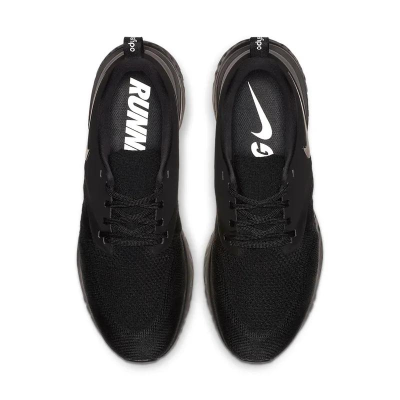 Nike Odyssey React 2 Flyknit Triple Black Black/Black-White (AH1015-003)