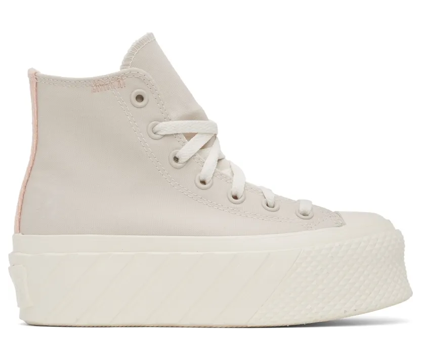 Converse Beige Chuck Taylor All Star Lift 2X Sneakers (572953C)