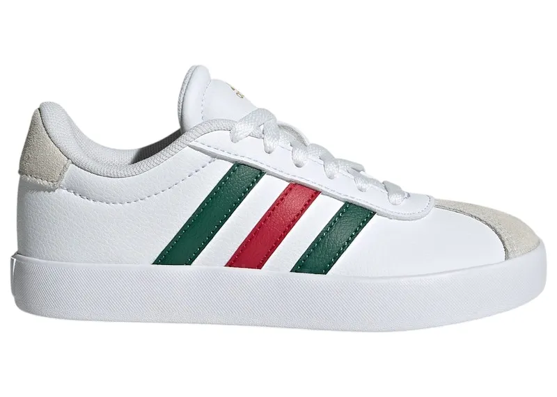 adidas VL Court 3.0 White Dark Green Power Red (KJ1803)