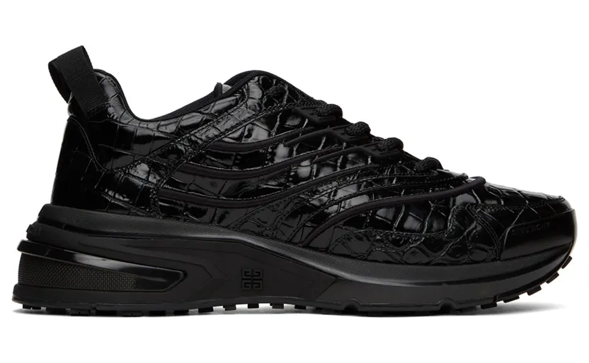 Givenchy Black Patent GIV 1 Sneakers (BE001ME10S)