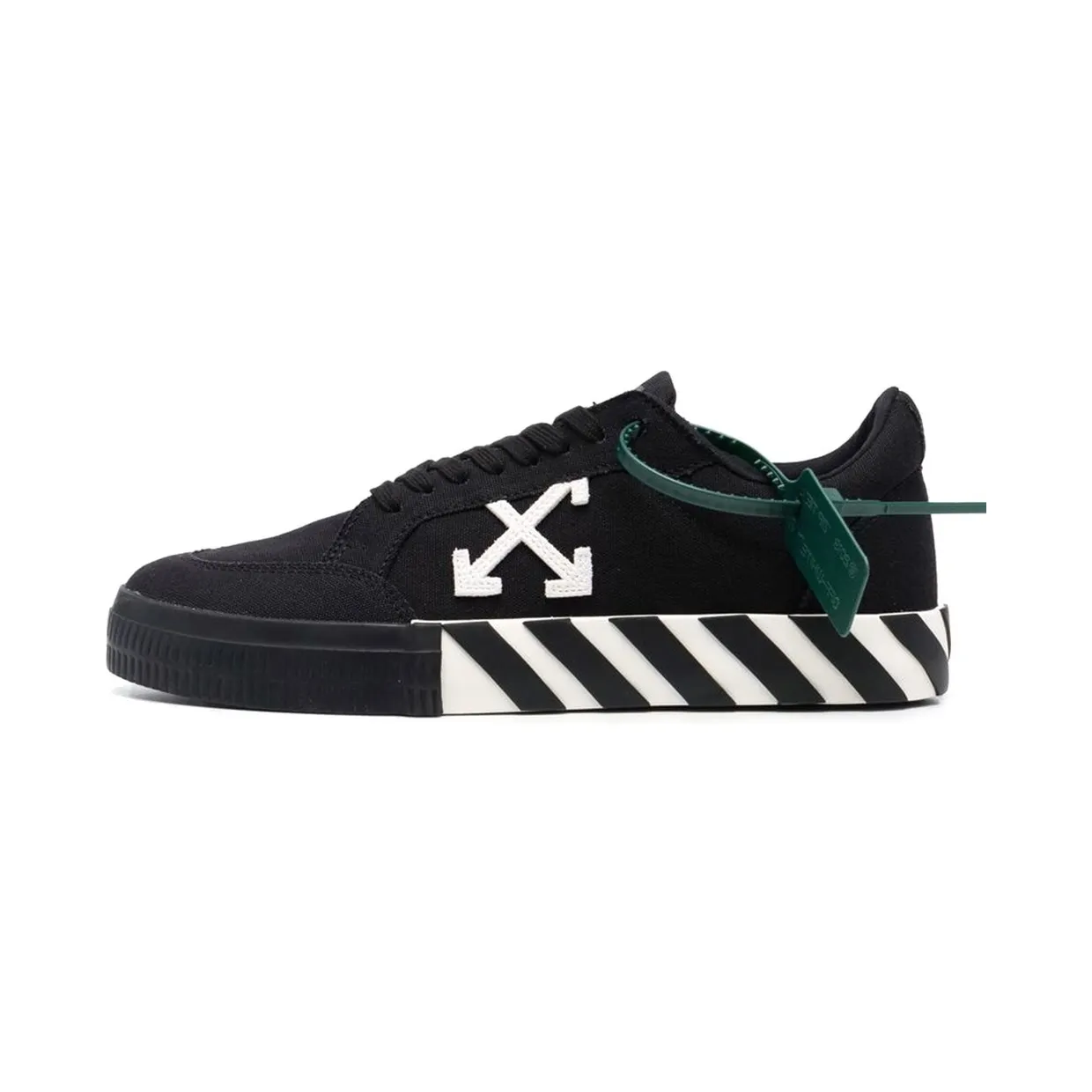 OFF-WHITE Vulc Low Canvas Black White (OMIA085C99FAB0011001)