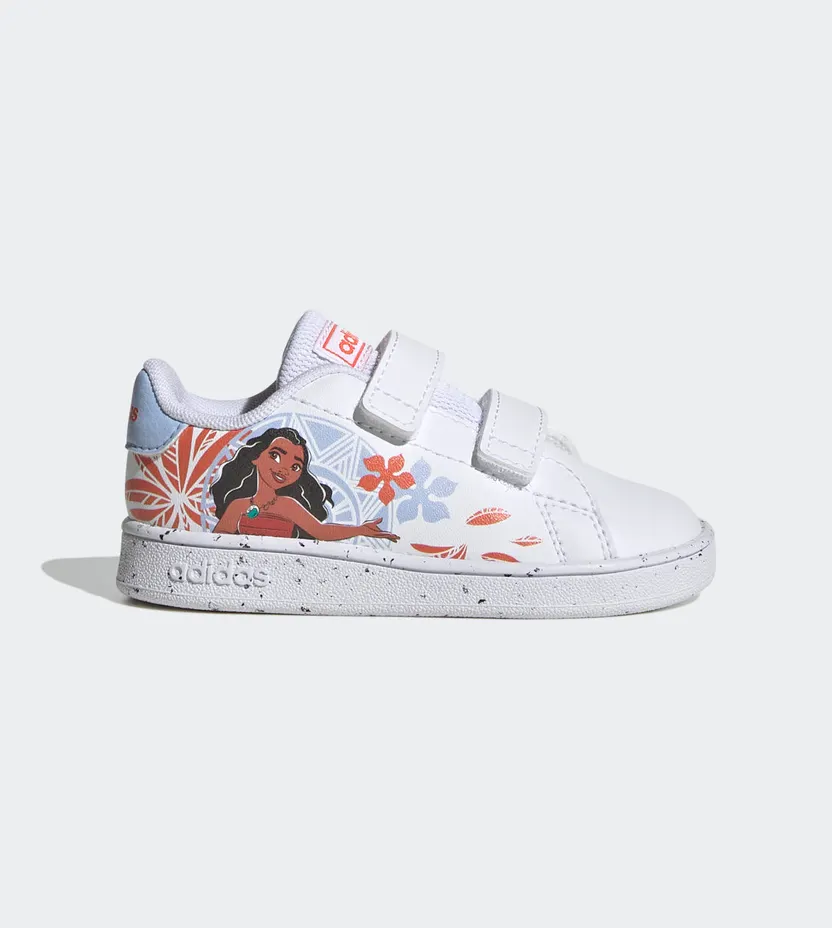 adidas adidas x Disney Advantage Moana met Klittenband Cloud White / Blue Dawn / Semi Impact Orange (GZ9467)
