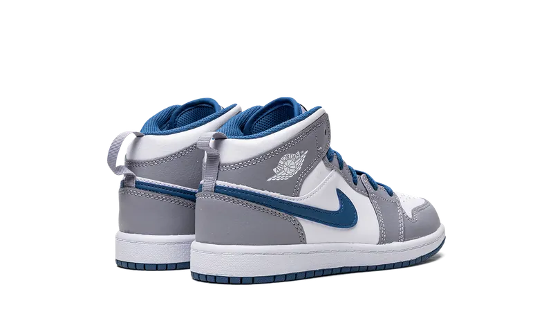 Jordan 1 Mid PS “Cement Grey / True Blue” (DQ8424-014)
