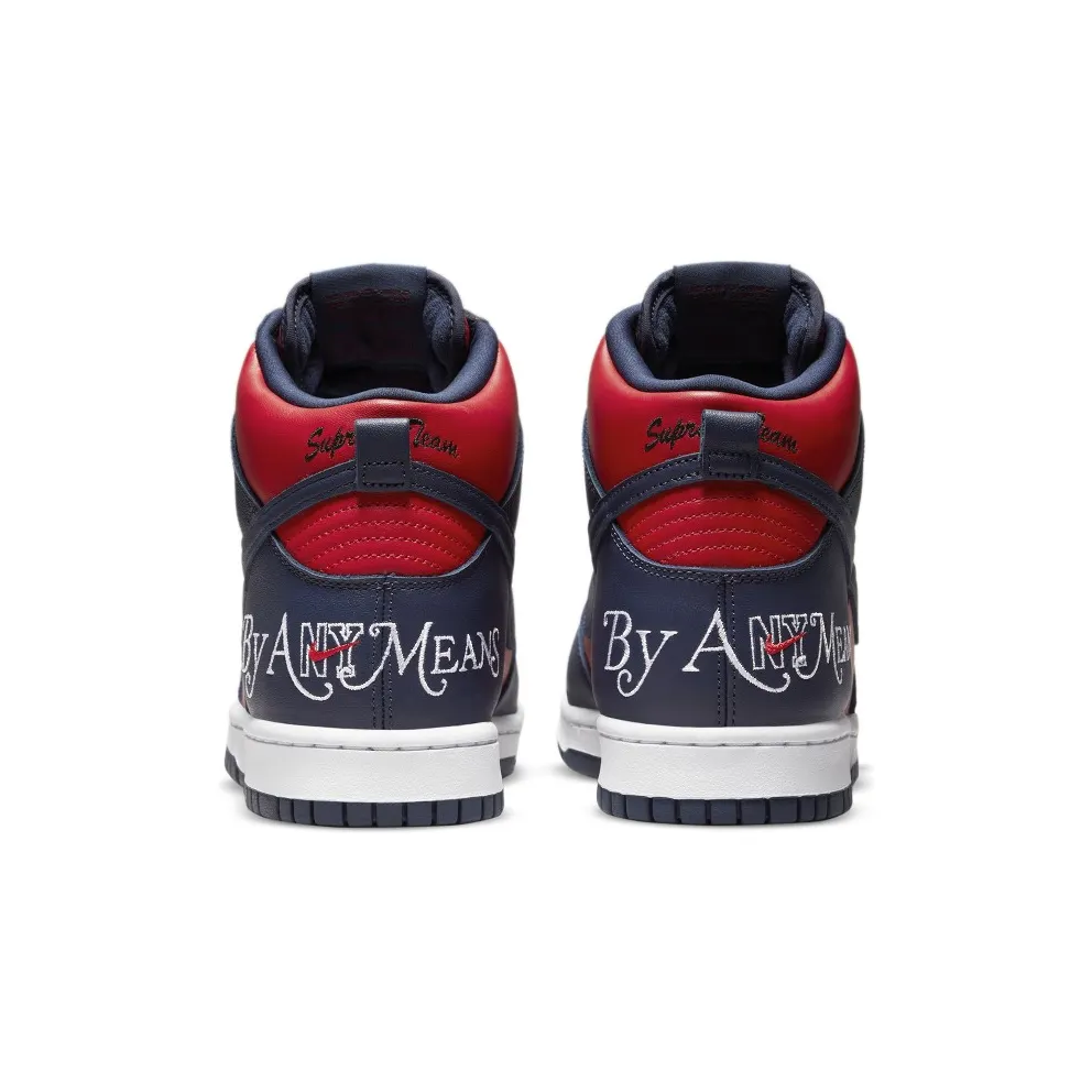 Nike x Supreme Dunk High Navy Red (DN3741-600)