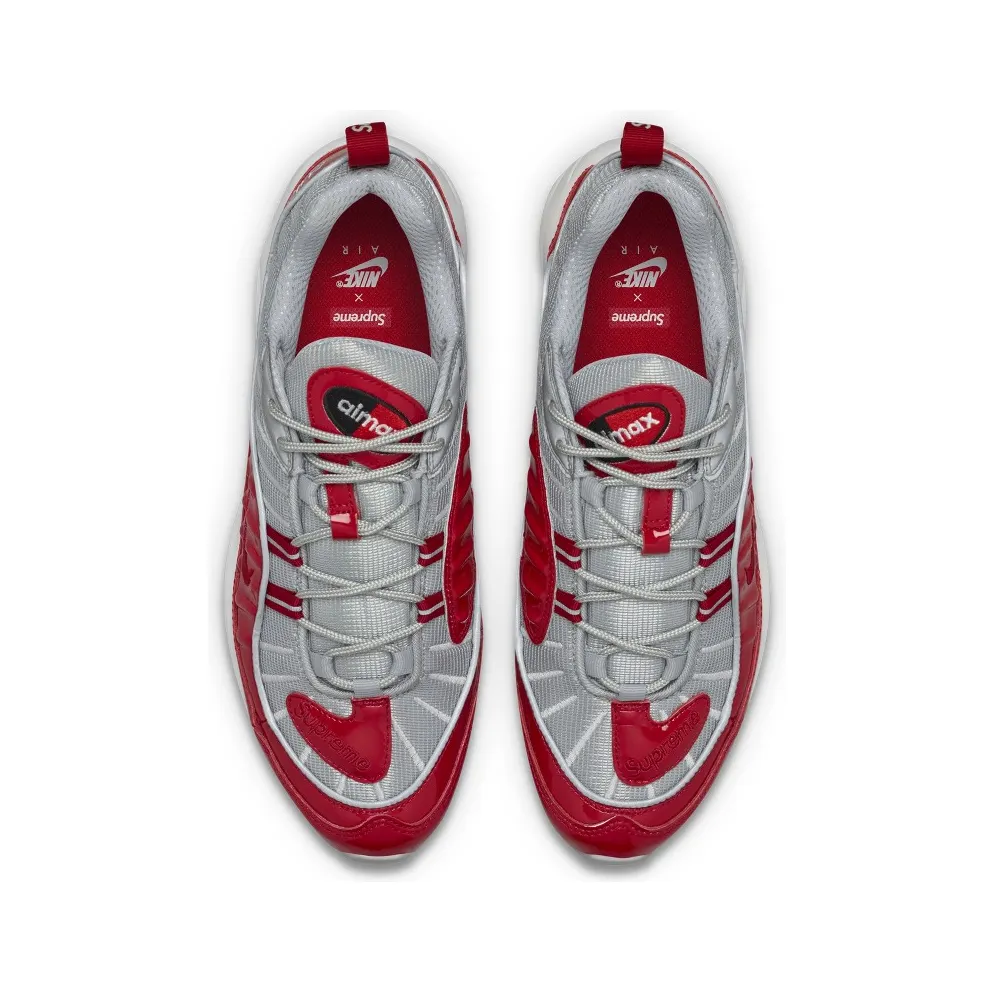 Nike Air Max 98 Supreme Varsity Red Varsity Red/Metallic Silver-Black-White (844694-600)