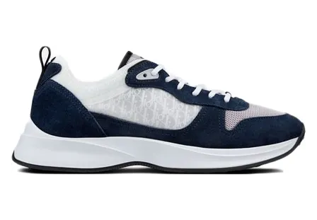 Dior B25 Runner Navy Oblique Suede (3SN259YXY_H568)
