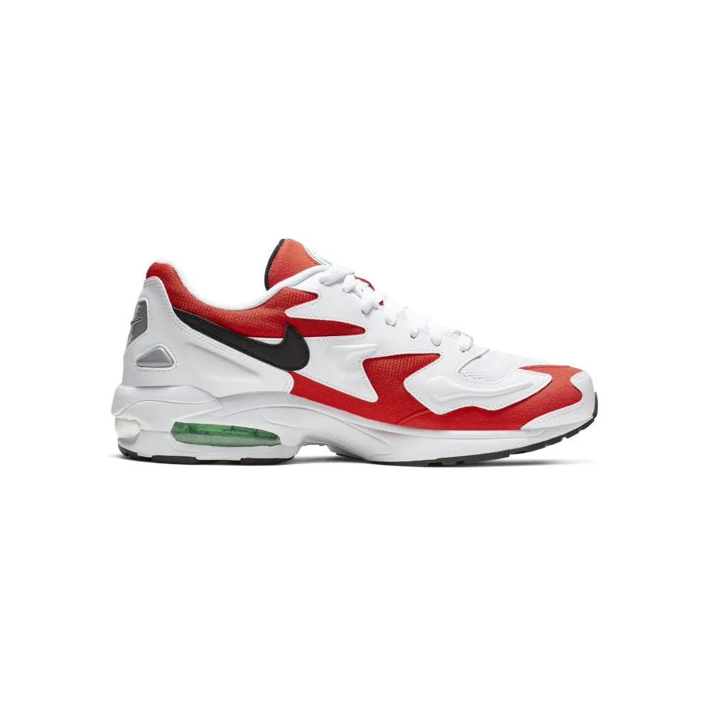 Nike Air Max2 Light Habanero Red White/Black-Habanero Red-Cool Grey-Electro Green-Hyper Jade (AO1741-101)