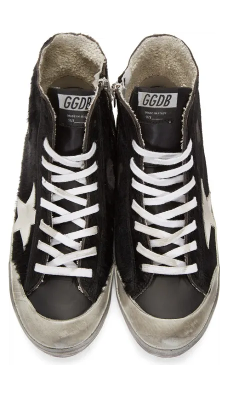 Golden Goose Black Pony Francy Sneakers (G35MS591.C24) (4)