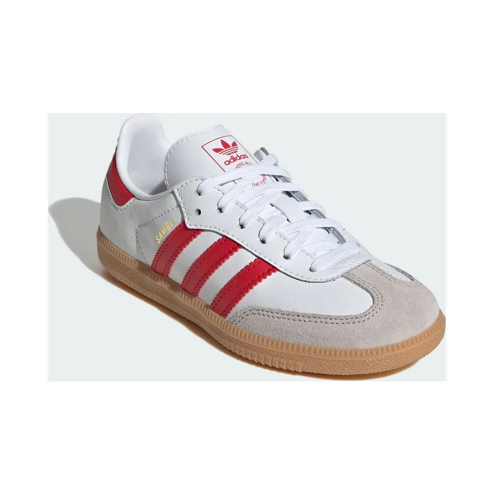 Adidas Samba OG Kids Cloud White / Better Scarlet / Gum (JQ2829)