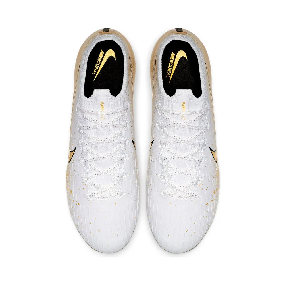Nike Vapor 12 Elite SE FG White Metallic Gold White/Metallic Silver-Metallic Vivid Gold (CI0907-170)