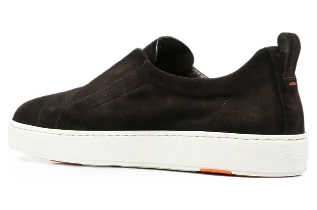 Santoni Victory Suede Slip-on “Brown” (MBCD22211BART SE2T60) (2)